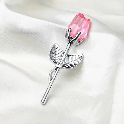Valentines Day Gift Crystal Glass Rose Artificial Flower Silver Gold Rod Rose Flower for Girlfriend Wedding Gifts for Guest Shop1104358055 Store