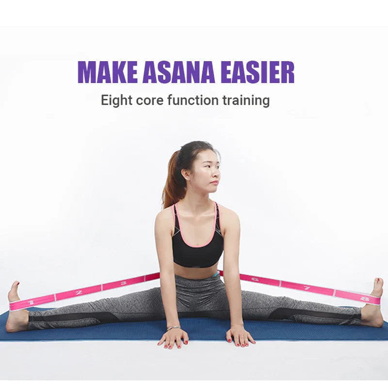 Multi-Section Elastic Yoga Resistance Bands Adult Child Dance Training Gym Home Pilates Exercise Pull Strap Belt Fitness Sport SPORT-1 Store
