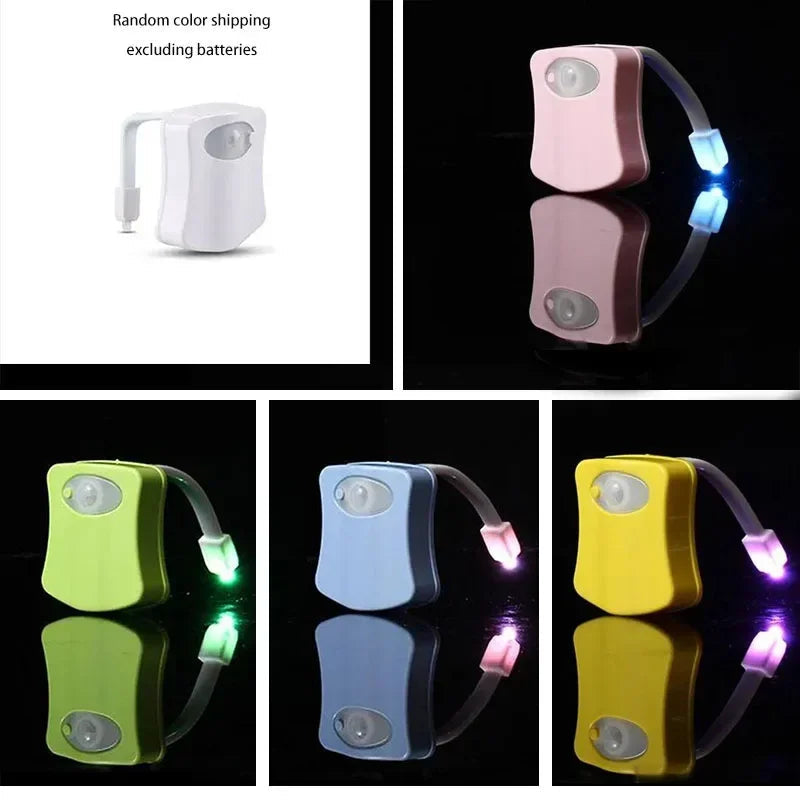 16 Colour LED Toilet Nightlight with Motion Sensor | Auto-Sensing Smart Bathroom Light SANDYHA 09 Indoor Lighting Store