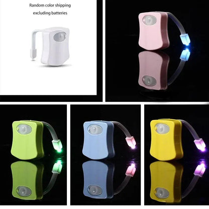 16 Colour LED Toilet Nightlight with Motion Sensor | Auto-Sensing Smart Bathroom Light SANDYHA 09 Indoor Lighting Store