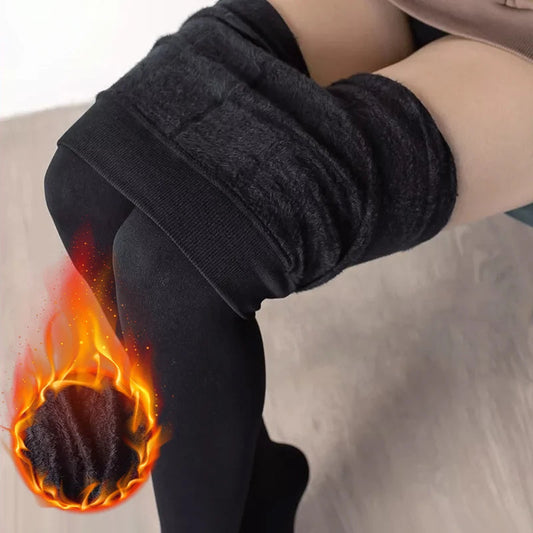 Kave 220G Fleece Lined Tights Women Fleece Translucent Leggings Winter AliExpress