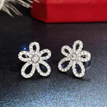 Women's Delicate Acupuncture Points Weight Loss Earrings Cubic