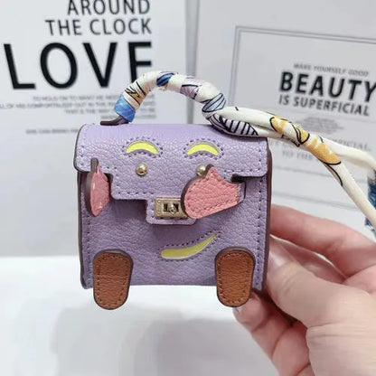 View details for Mini Handmade Bag Keychain Tiny PU Leather Handbag Decoration Pendant