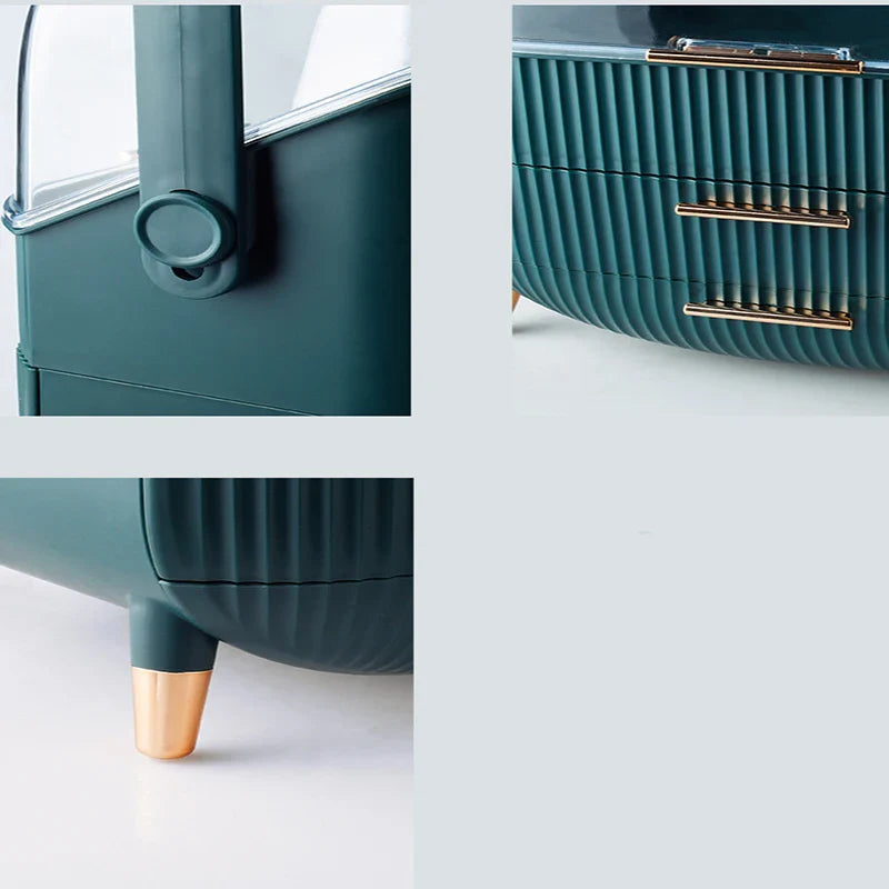 Cosmetic Storage Box with Make Up Storage Drawer Umatoll Top Sell Store