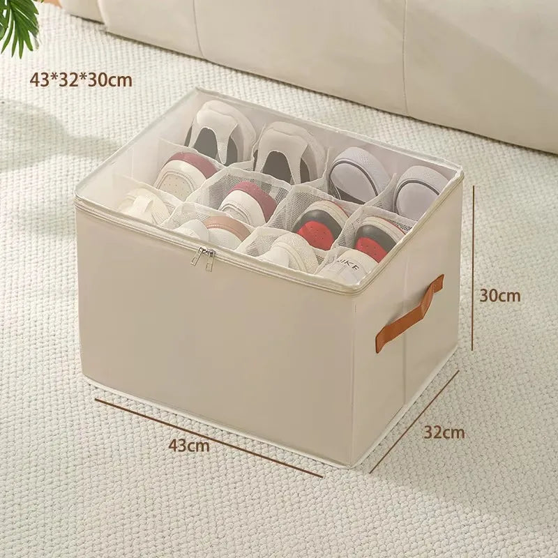 Neat Feet: Fabric Shoe Organizer Storage Box