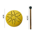 Tambor de lengüeta de acero de 3 pulgadas y 6 tonos para exteriores, instrumento de percusión para batería de lluvia, mini tambor de mano, baquetas de tambor etéreo, accesorios de percusión.