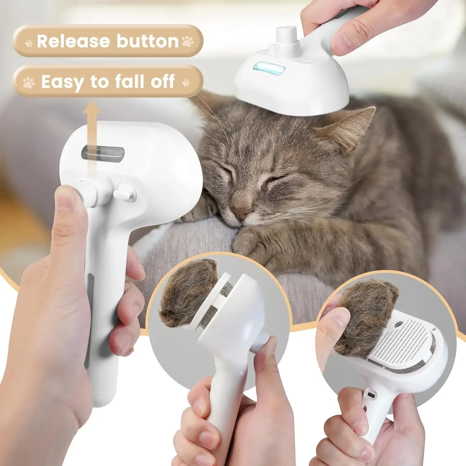 FurEase Comb – Spray, Comb, Shed-Free! Keke Meng Pet Products Store