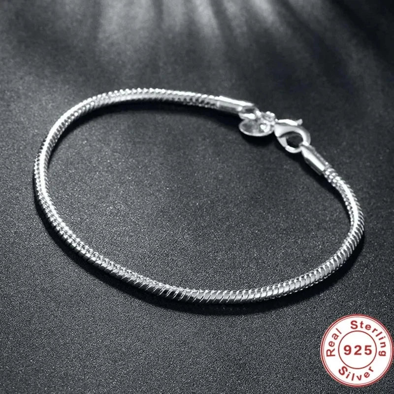 Handmade Snake Bone Bracelet – 925 Sterling BAYTTLING Store