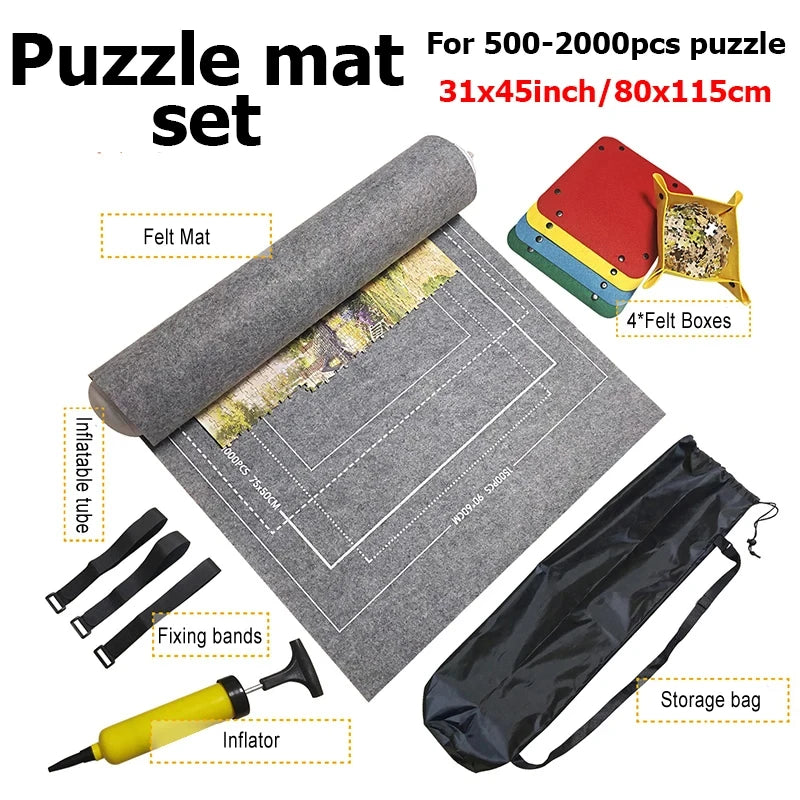 PuzzleRoll™ Saver Mat 🧩🌀 Pause & Store Anytime