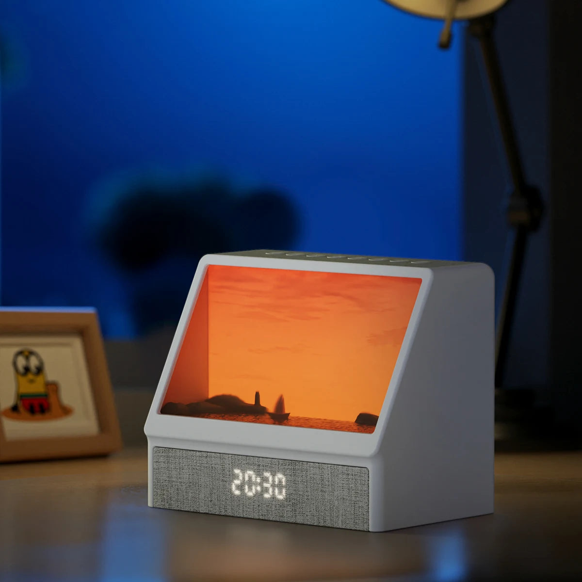 SunGlow™ Wake-Up Lamp 🌅 — Sunrise Light & Soothing Sleep Sounds