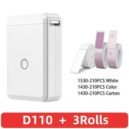 Niimbot D110 Portable Mini Printer Thermal Adhesive Sticker Label AliExpress
