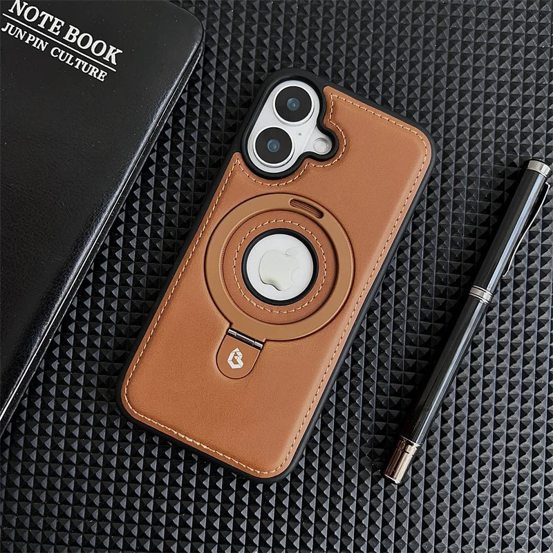 Luxe Guard: Shockproof Magnetic Stand Phone Case
