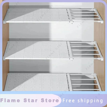 Space-Saving Shelf Rack – Double Your Closet Space in Seconds!