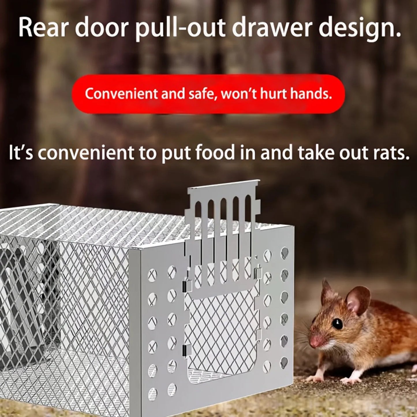 SteelGuard™ Auto Mousetrap 🐭🛡️ Clean. Quick. Effective.
