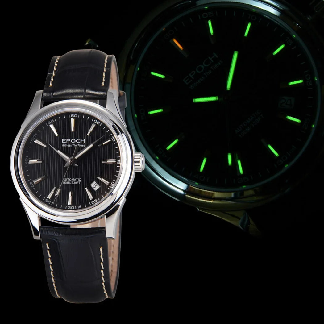 Signature - Silver Rose Gold Case with Brown Arabic Dial (Crystal Bezel) LEAIYAO Store