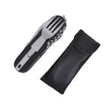 7 In 1 Camping Picnic Cutlery Knife Stainless Steel Fork Spoon Bottle
