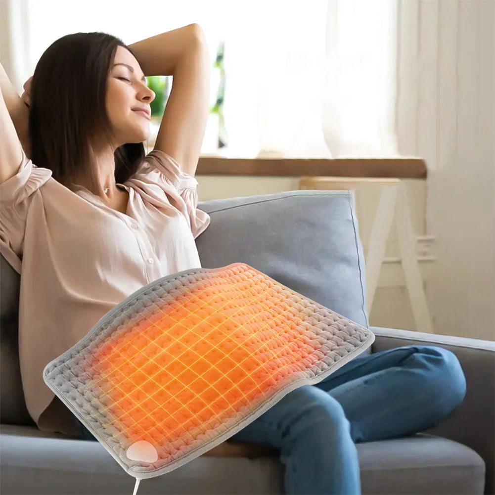 Winter Heater Mat with 4 Timer Waist Back Warmer Blanket Auto Shut Off
