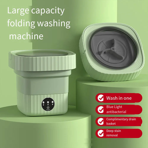 6L 11L Folding Portable Washing Machine Big Capacity with Spin Dryer AliExpress