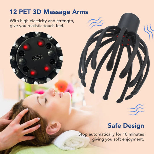 Electric Octopus Claw Scalp Massager Beatydada Store