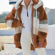 Women's Oversized Plush Pocket Jacket - Warm & Stylish Winter Essential 2023