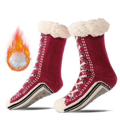 Thickened Winter Woven Thermal Cashmere Socks Floor Socks Women's