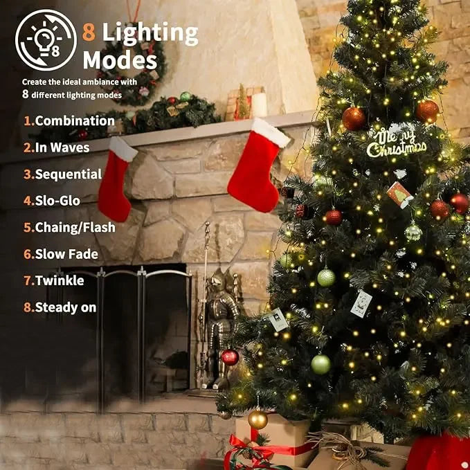Anillo de luces navideñas impermeable TwinkleFall™
