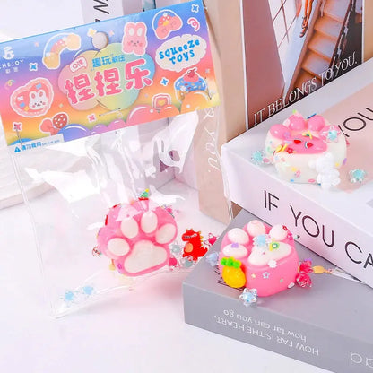 Cartoon Cat Paw Squishy Squeeze Toy Soft Mochi Toys Cute Slow Rebound AliExpress