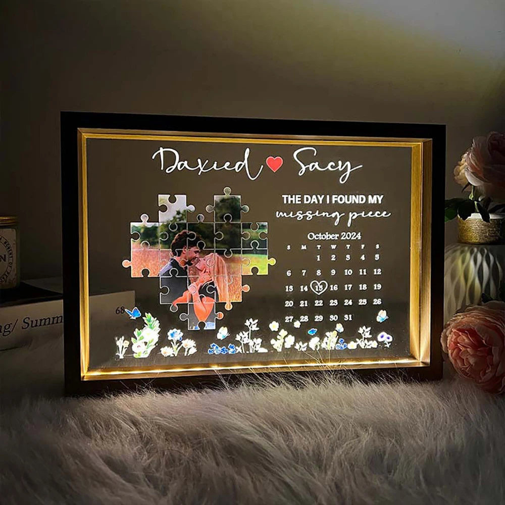 The Day I Found You Mirror Light 🌟💖 – Emotional Illuminated Art