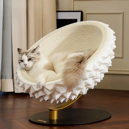 Scratch & Snooze Durian: Stylish Cat Nest with Sisal Fun Bello Pet House Store