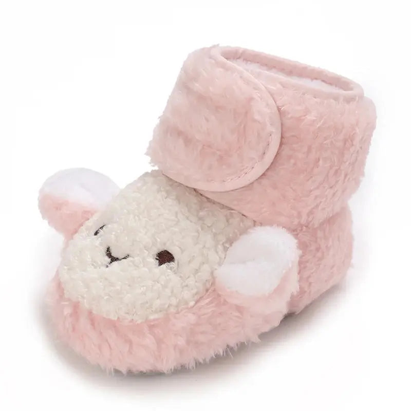 Arrival Baby Animals Cartoon Pattern Toddler Cotton Shoes Chocolate Lily