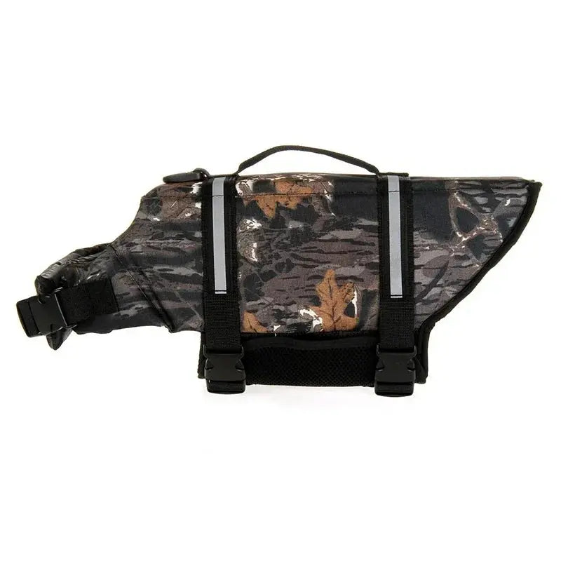 Dog Inflatable Swimsuit Easy to Carry Pet Life Jacket with Pump, Size: Chocolate Chronos