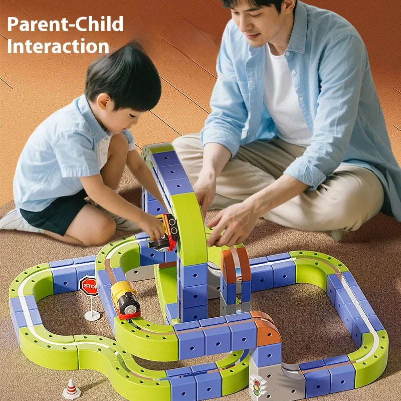 MagniTrack™ – Creative Magnetic Rail Car Adventure Set 🚄✨