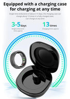 COLMI R10 Smart Ring with Charging Case for Men Women, Health and Sleep Monitor, 5ATM Waterproof, Multi-sport Mode Shop1103572318 Store