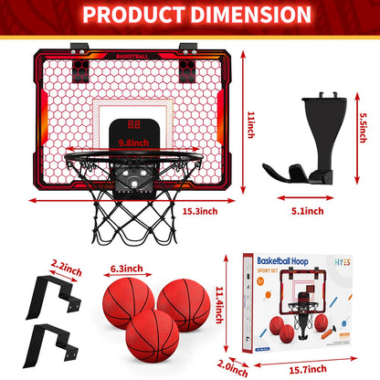 HoopMaster Mini: Indoor Basketball Fun with Scoreboard Shop1103846254 Store