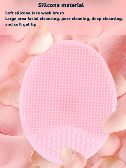 3PC Soft Silicone Face Brush Cleanser and Massager Manual Facial
