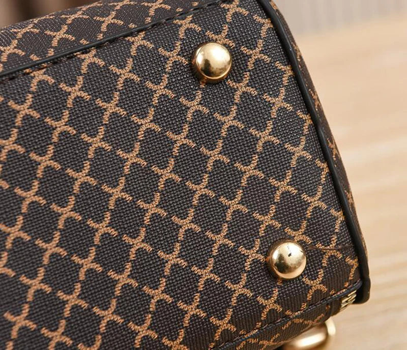 New Women Handbag Bag Luxury Design Bucket Shoulder Crossbody Bag Flip Check Print Large Capacity Single Shoulder Straddle Bag Yogodlns Outlet Store