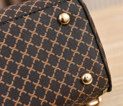 New Women Handbag Bag Luxury Design Bucket Shoulder Crossbody Bag Flip Check Print Large Capacity Single Shoulder Straddle Bag Yogodlns Outlet Store