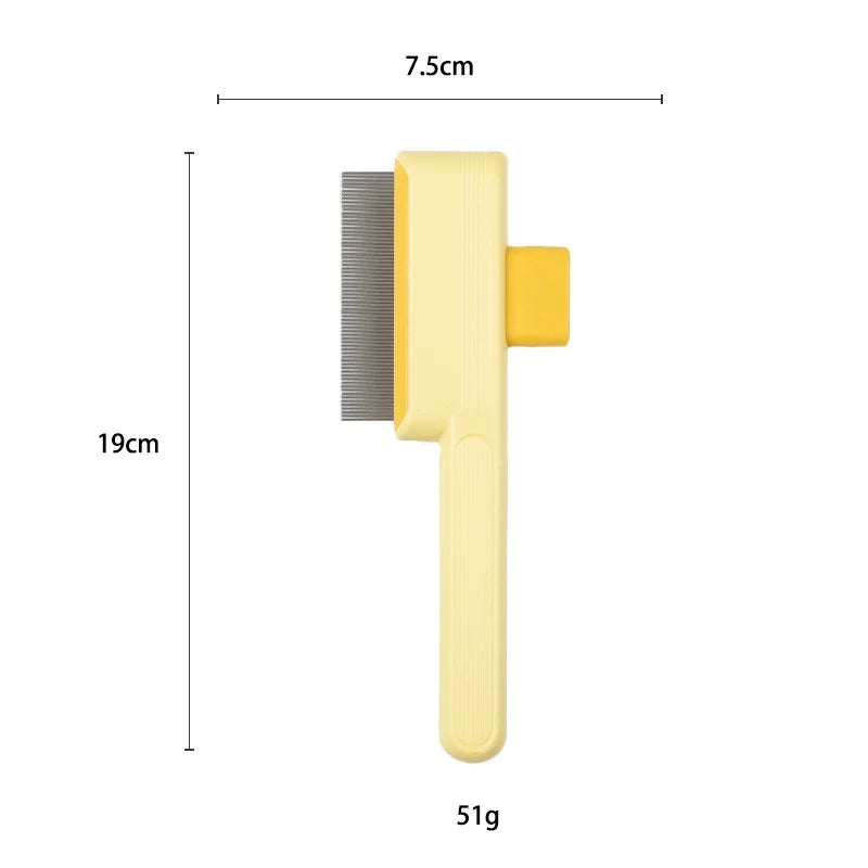 Pet Hair Shedding Comb Easy Care Efficient Portable Grooming Beauty Tool One - Click Depilation Pet Comb Flea Comb