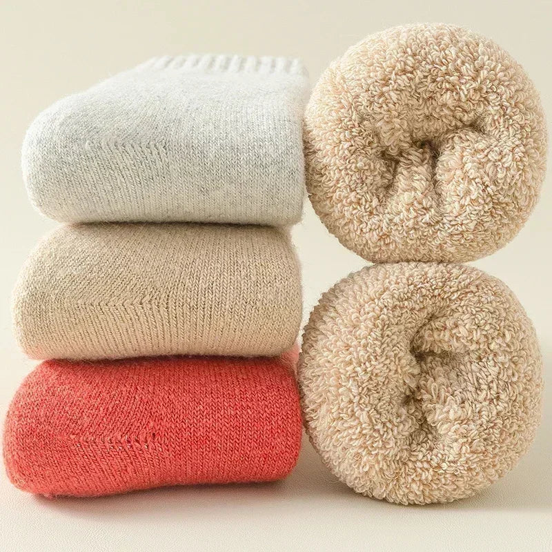 CozyCloud™ Fleece Wool Socks – Ultimate Winter Warmth