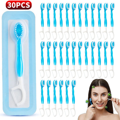 FreshFix 5-in-1 – Brush, Floss & Scrape Anywhere!