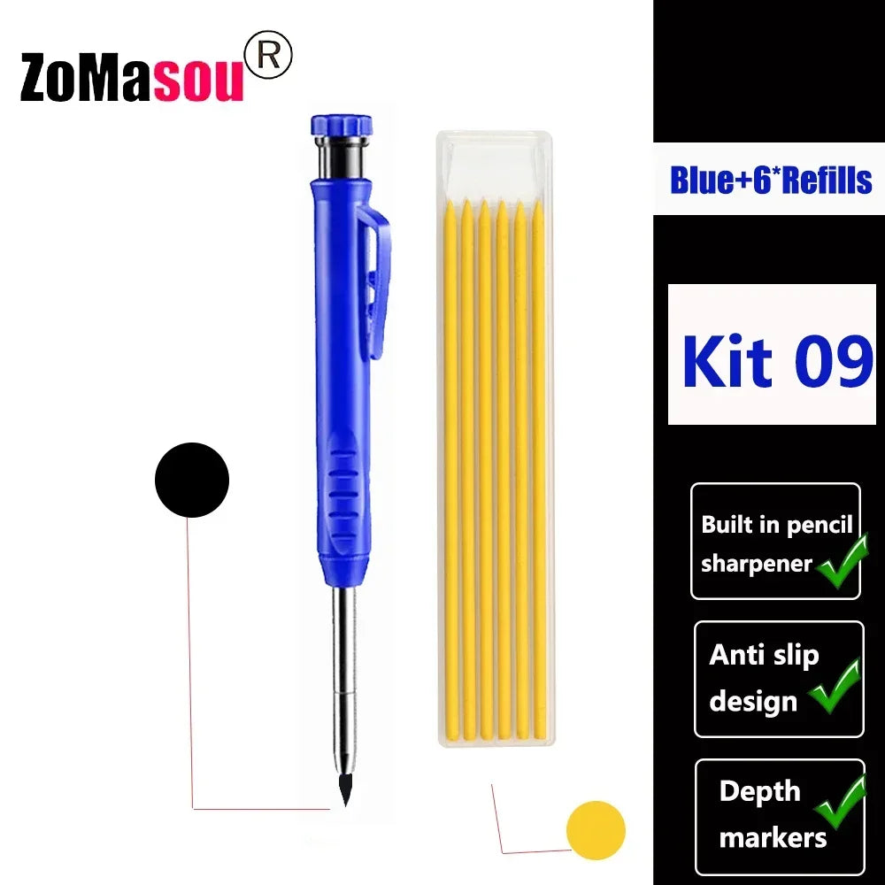 PrecisionMark Carpenter Pencil: Sharp Lines, Every Time! Zomasou Factory Store