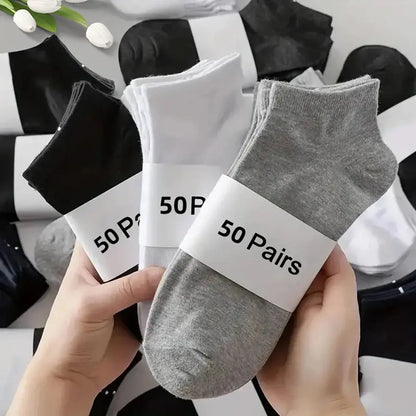 10/20/30/40/50 Pairs Of Breathable Deodorant Men's Low Cut Ankle Socks AliExpress