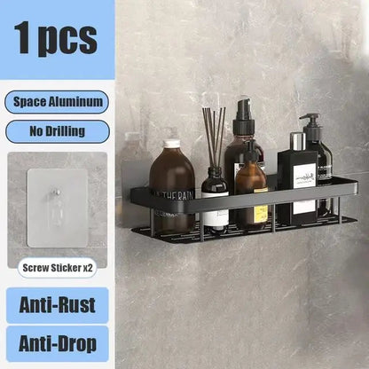 No Drill Wall Mounted Bathroom Shelf Shop1103677105 Store