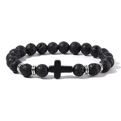 Men's Prayer Onyx Meditation Beads Bracelets Stone's Store