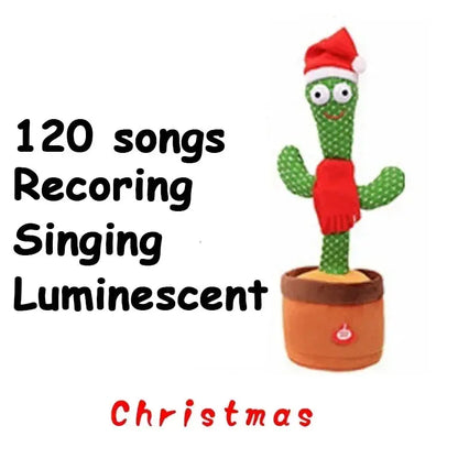 A talking cactus toy that can be charged, recorded, and repeated. Suitable for Spanish, English, and Arabic  voice changer Shop1104086959 Store