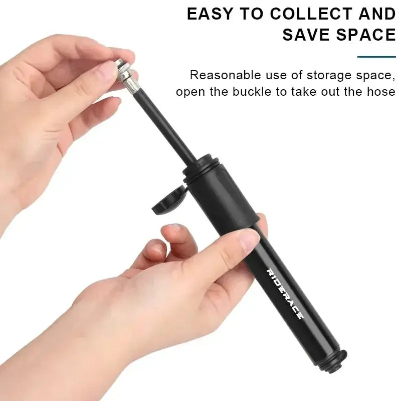 RIDERACE Bike Pump Portable Mini Cycling Hand Air Pump High Pressure