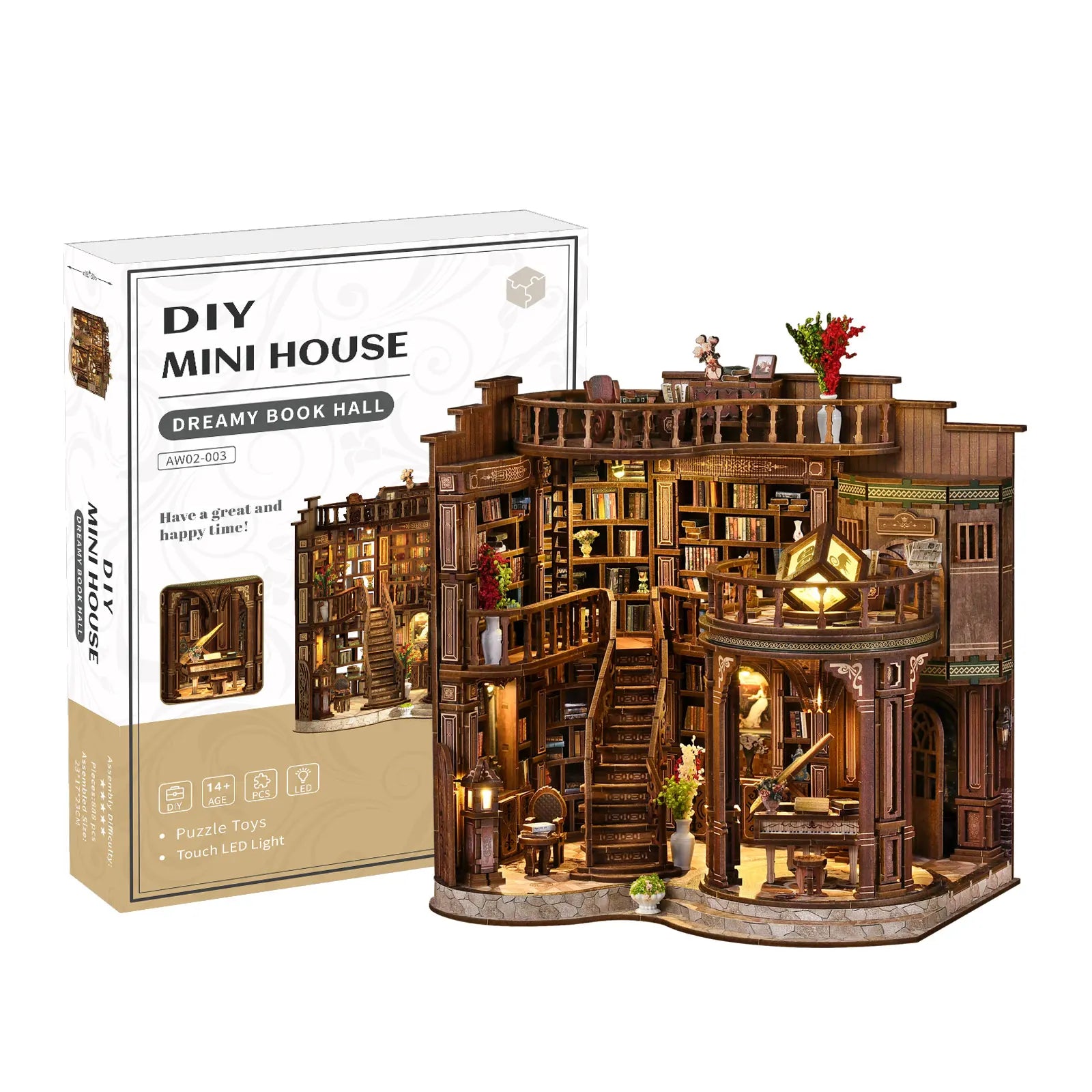 StoryScape™ Miniature Book Hall 🌙📚 A Tiny World of Wonder