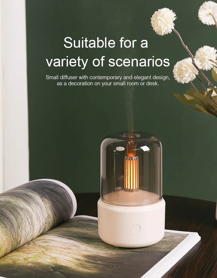 KINSCOTER Portable Mini Aroma Diffuser USB Air Humidifier Essential Oil Night Light Cold Mist Maker Sprayer for Home Gift HUMI Store
