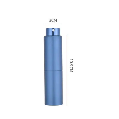 Portable Mini Perfume Glass Bottle, Aluminum Spray Atomizer, Empty