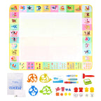 100x80CM Magic Water Drawing Mat Coloring Doodle With Reusable Magic Pens Montessori Painting Board Educational Toys Kids Gifts